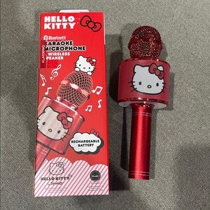 Hello Kitty Red Karaoke Microphone with Wireless Speaker
